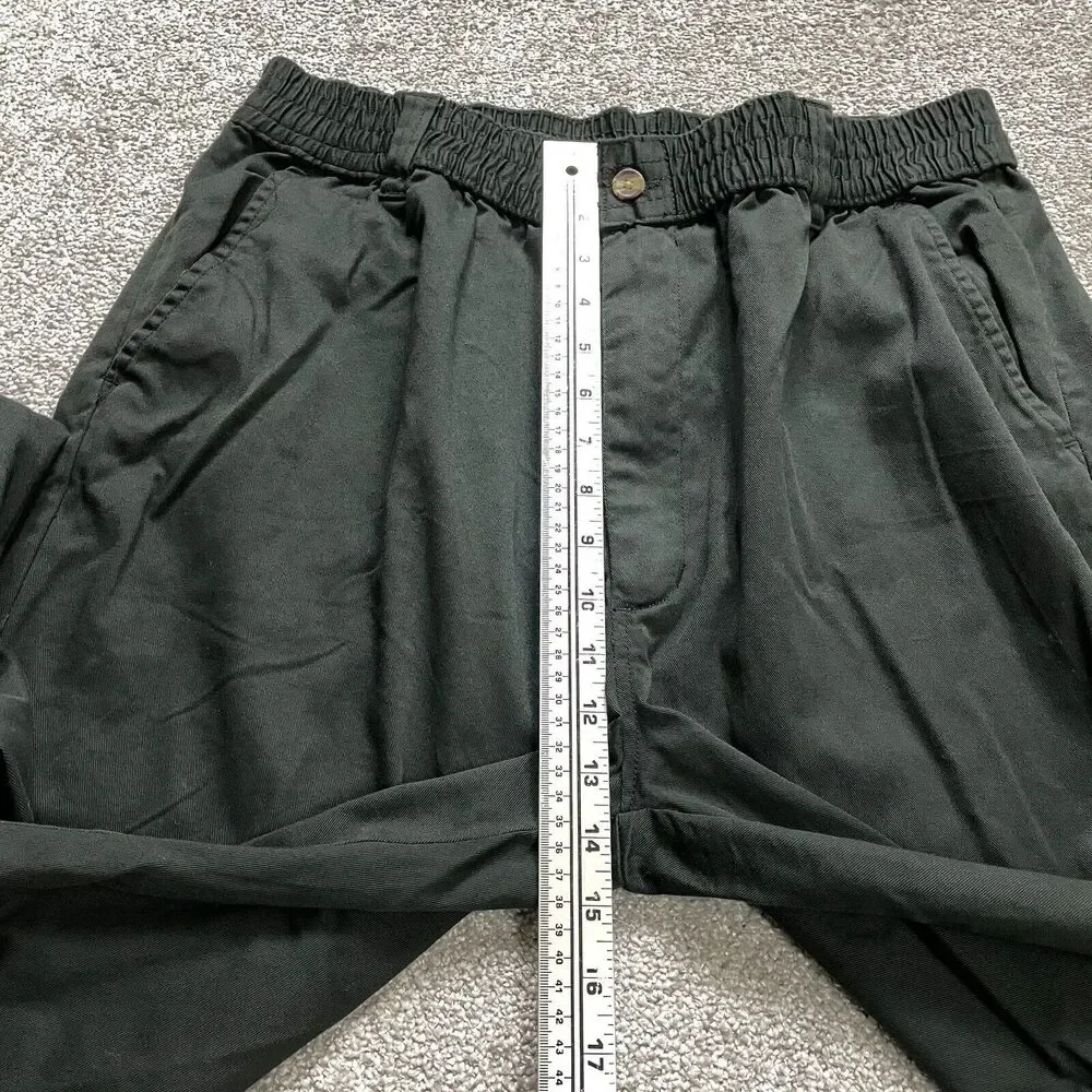 King Size Knockarounds Pants Mens 38 Tall Black Cotton Straight 33x40